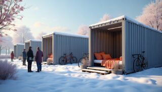 Obdachlosigkeit: Winterhilfe im Containerdorf in Münster